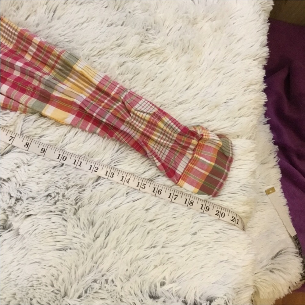American Eagle Outfitters Madras Vintage fit Woman’s size Large plaid - Picture 8 of 14